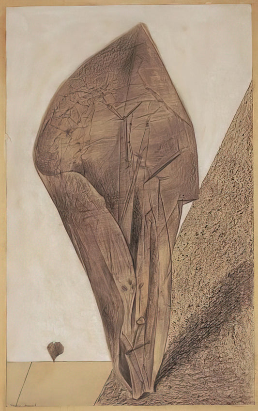 Max Ernst Decalcomania Paintings: The Surrealist's Revolutionary Technique - She keeps her secret by Max Ernst