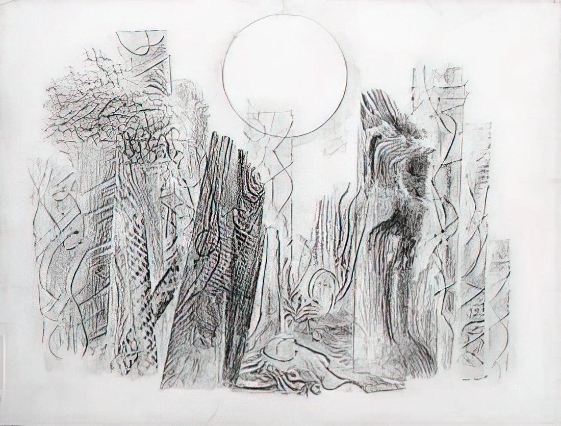 Max Ernst Desiderata: The Surrealist Master's Visionary Print - Petrified Forest by Max Ernst
