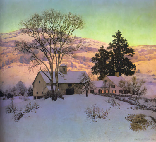 Maxfield Parrish Print Values: A Collector's Guide to Art Market Insights - Afterglow by Maxfield Parrish