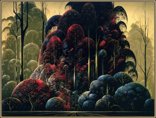 Merry Christmas Eyvind Earle: The Artist Who Redefined Holiday Art - Wind Breaks by Eyvind Earle