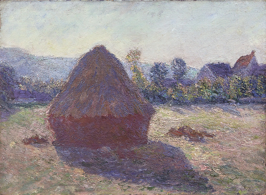 Monet Etchings: The Rare Printmaking Experiments of an Impressionist Master - A Haystack in the Evening Sun by claude monet