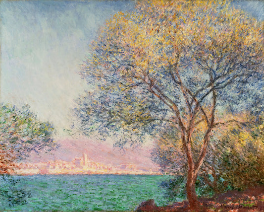 Monet Exhibition Poster: A Collector's Guide to Iconic Art Prints - Antibes in the Morning by claude monet