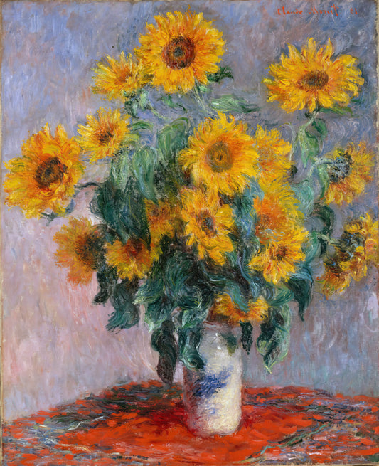 Monet Giclée Prints: The Definitive Guide to Museum-Quality Impressionist Art - Bouquet of Sunflowers by claude monet