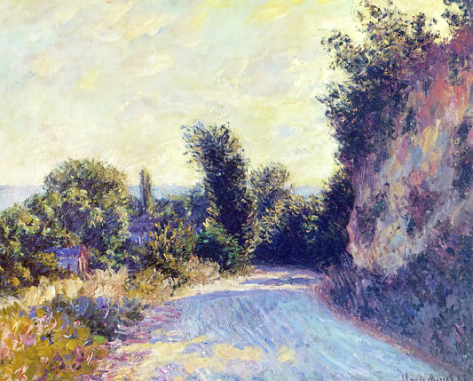 Monet Houses of Parliament: A Masterpiece of Light, Atmosphere, and Artistic Vision - Road near Giverny 02 by claude monet