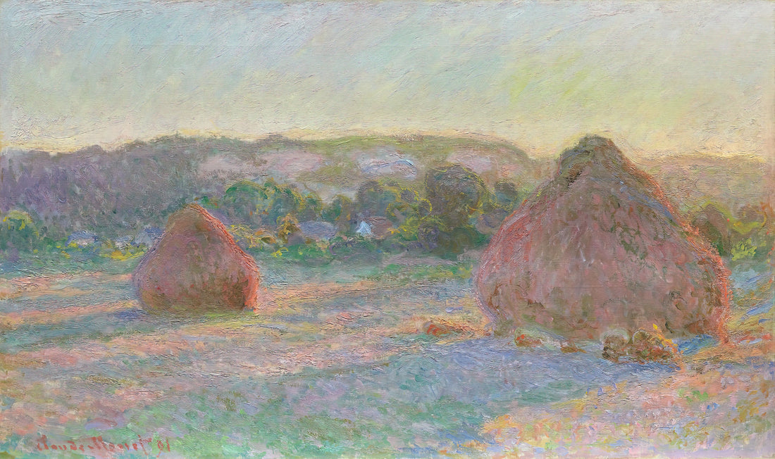 Monet Masterpieces: A Curator's Guide to the Impressionist's Defining Works - Stacks of Wheat End of Summer by claude monet