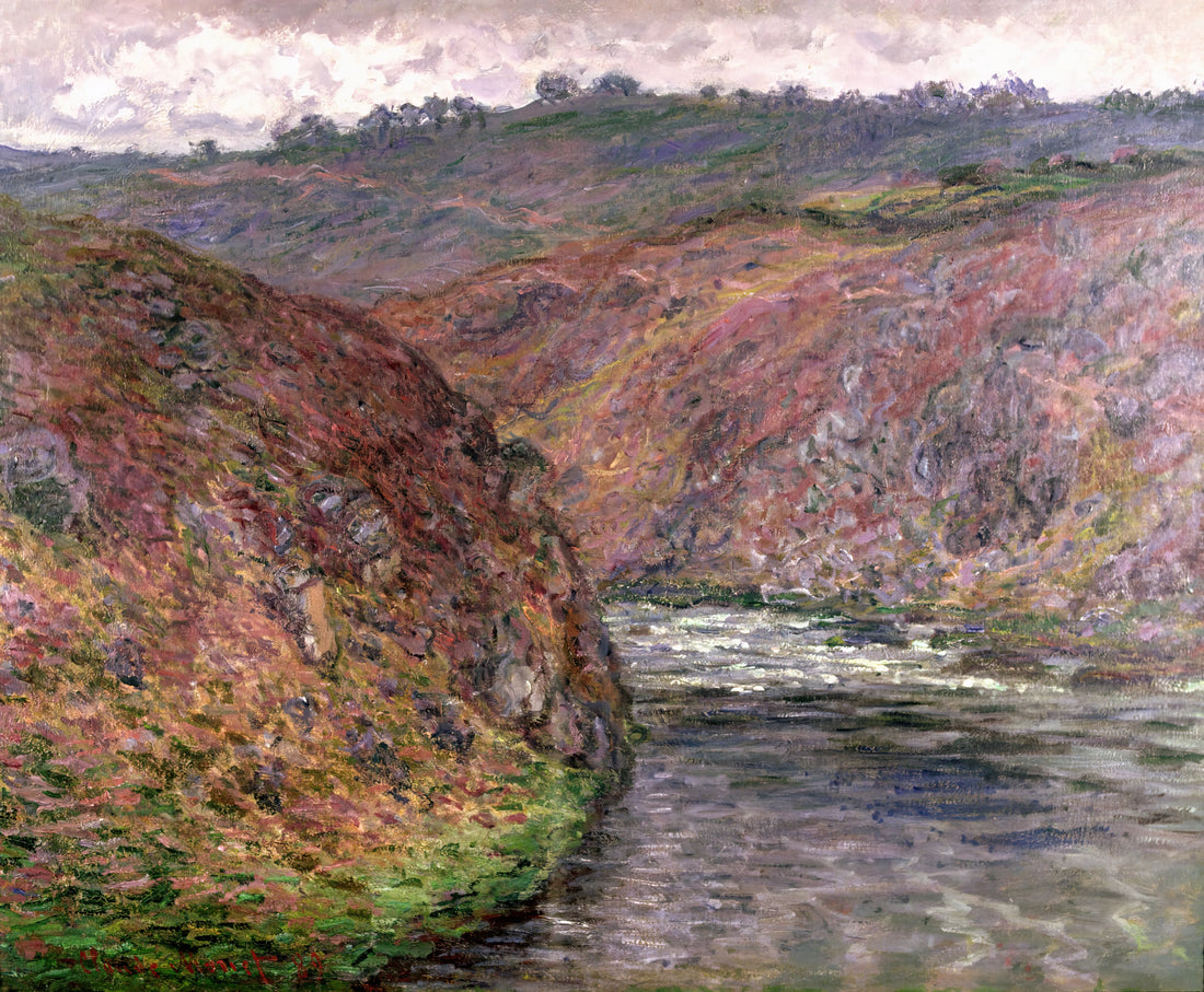 Monet Reproduction Paintings: A Curator's Guide to Authentic Impressionist Prints - Valley of the Creuse Grey Day by claude monet