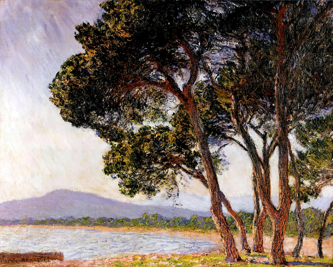 Monet Reproduction Prints: A Curator's Guide to Museum-Quality Impressionist Art - Beach in Juan-les-Pins by claude monet