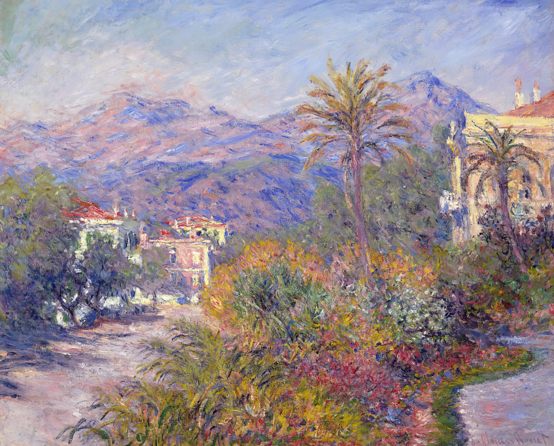 Monet Water Lilies Print Framed: A Collector's Guide to Impressionist Masterpieces - Strada Romada in Bordighera by claude monet
