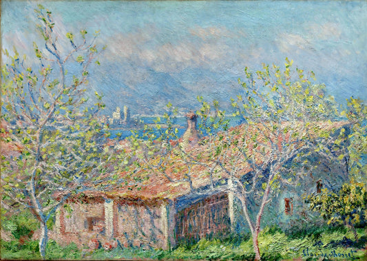 Monet Water Lily Pond Print: A Collector's Guide to Giverny's Masterpiece - Gardener's House at Antibes by claude monet