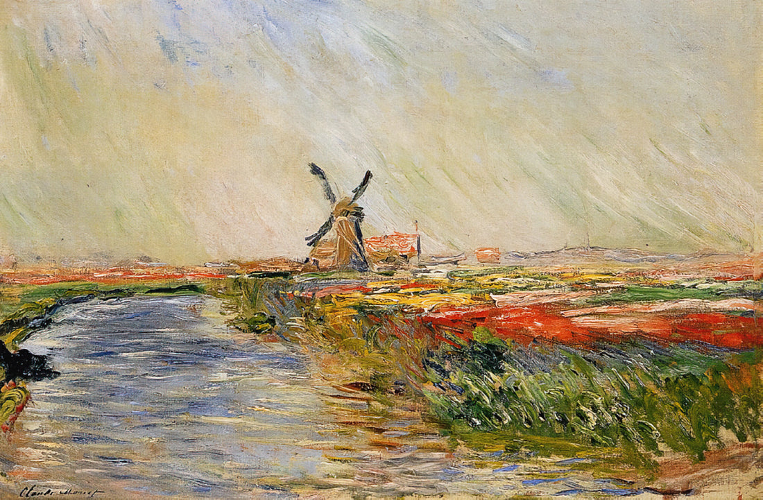 Monet Weeping Willow Print: A Study in Grief, Nature, and Impressionist Mastery - Tulip Field in Holland by claude monet