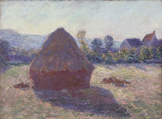 Monet's Railway Station: A Masterpiece of Impressionism and Modernity - A Haystack in the Evening Sun by claude monet