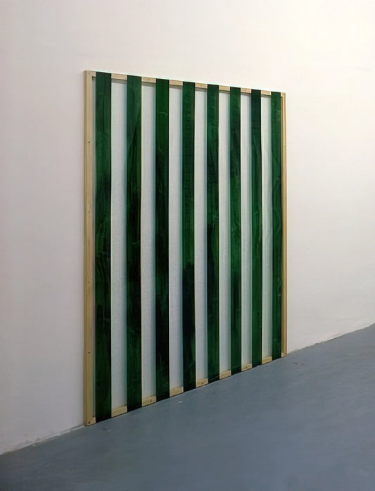 Monumenta 2012: Daniel Buren's Exhilarating Transformation of the Grand Palais - Reflets n°33 - Peinture sur plexiglas 12, travail situé - 1987 by Daniel Buren