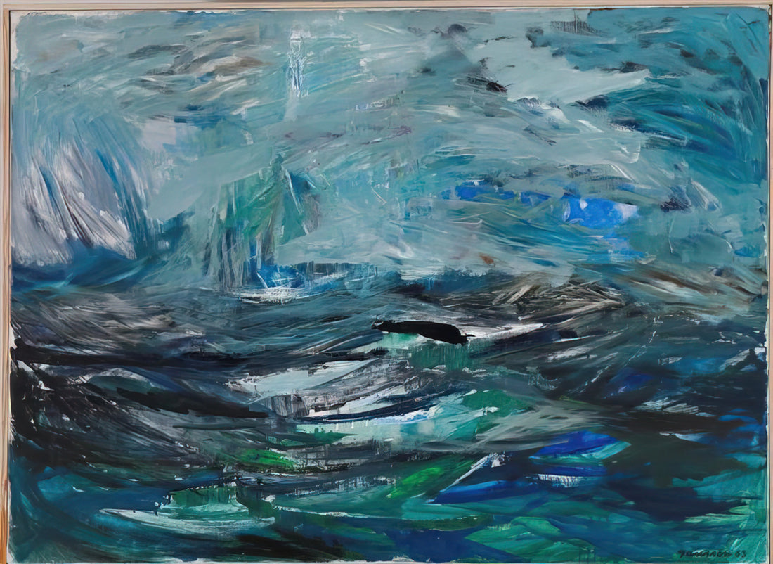 Moomin Art: The Enduring Legacy of Tove Jansson's Whimsical World - Abstract Sea - 1963 by Tove Jansson
