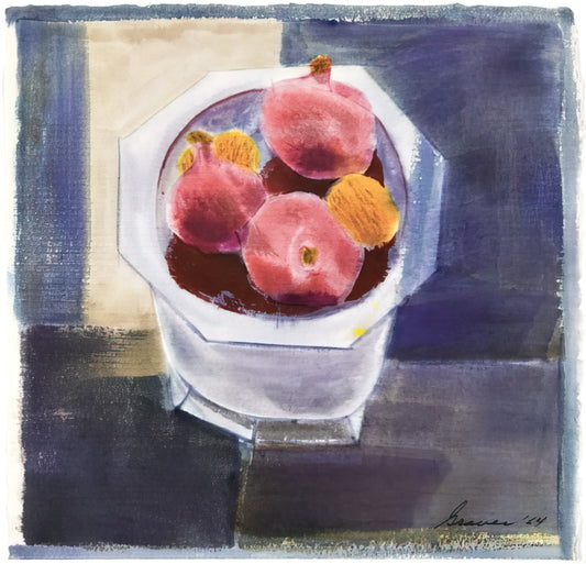 Morris Graves Prints for Sale: A Collector's Guide to the Northwest Visionary - Still Life with Bowl of Pomegranates - 1964 by Morris Graves