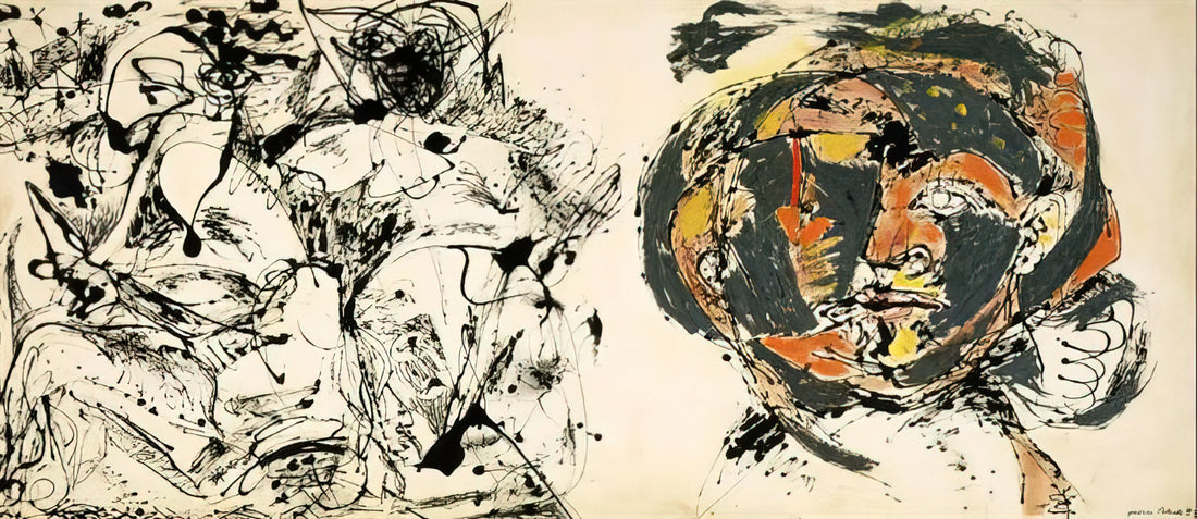 Most Famous Jackson Pollock Art: A Curator's Guide to His Iconic Drip Paintings - PORTRAIT AND A DREAM 1953 by Jackson Pollock