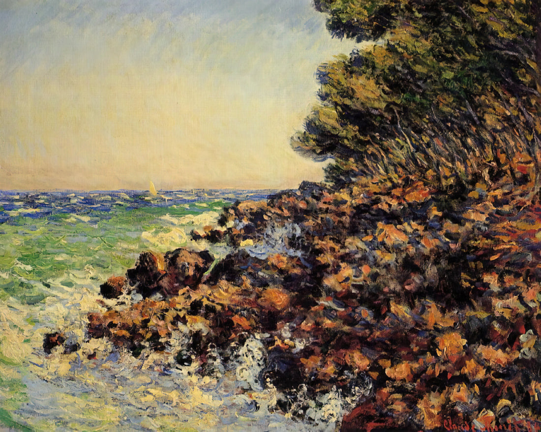 Musée de l'Orangerie Famous Paintings: A Curator's Guide to the Masterpieces - Cap Martin by claude monet
