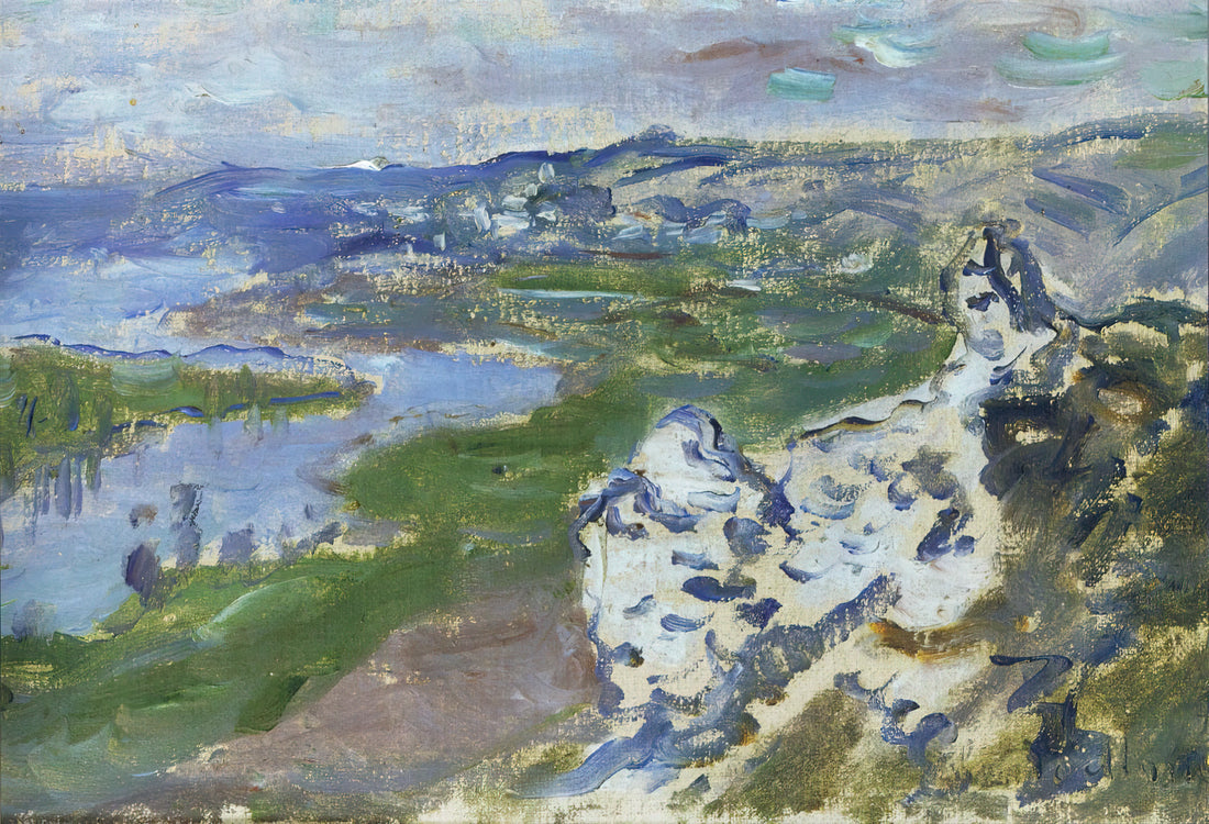 Musée de l'Orangerie Monet Water Lilies: The Ultimate Immersive Experience - The Seine, seen from the heights Chantemesle by claude monet
