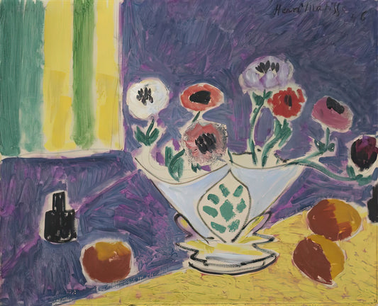 My Curves Are Not Crazy: Understanding Matisse's Artistic Philosophy and Legacy - VASE D ANEMONES 1946 by Henri Matisse
