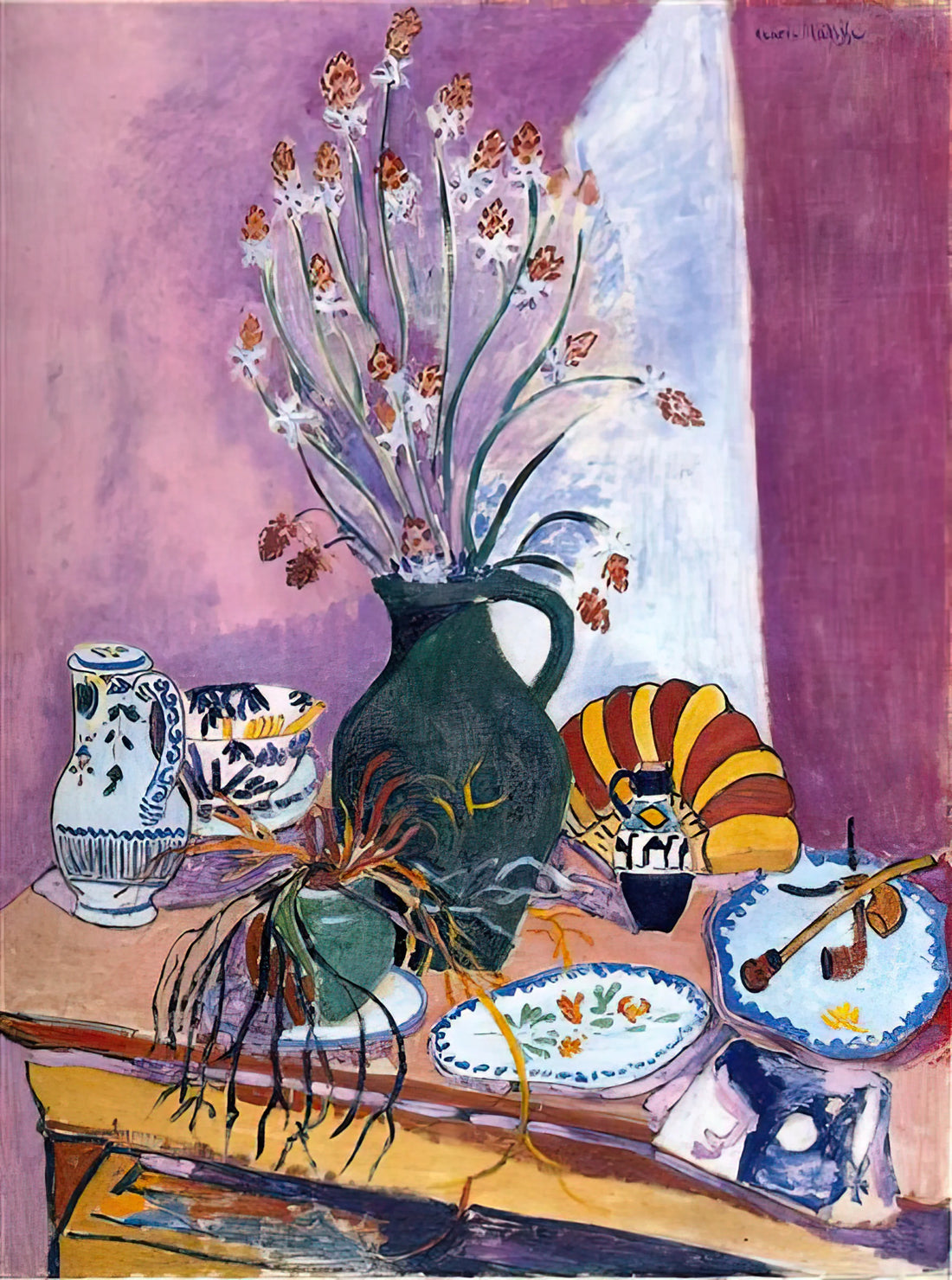 My Curves Are Not Crazy: Understanding Matisse's Revolutionary Approach to Form and Color - STILL LIFE WITH FLOWERS by Henri Matisse