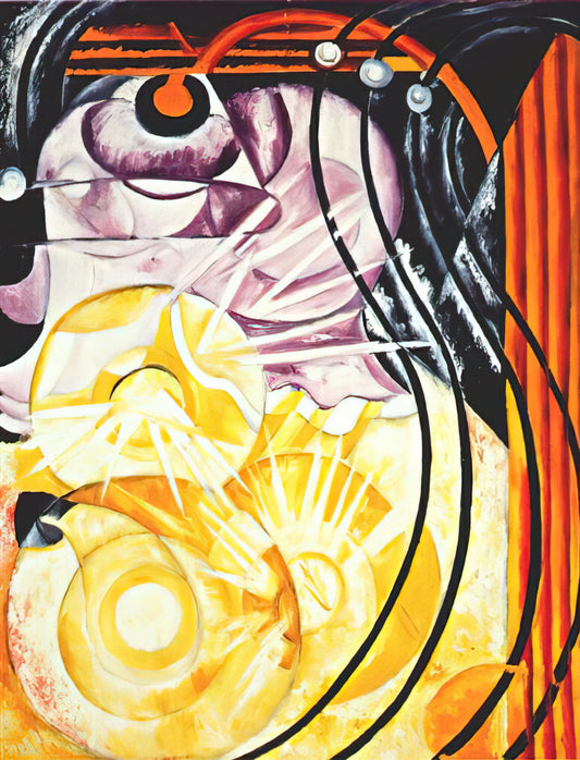 Natalia Goncharova: The Avant-Garde Visionary Who Redefined Russian Modernism - Electric lamp - 1913 by Natalia Goncharova