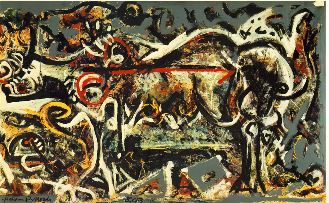 No. 17A Jackson Pollock: Decoding the Masterpiece of Abstract Expressionism - THE SHE WOLF by Jackson Pollock