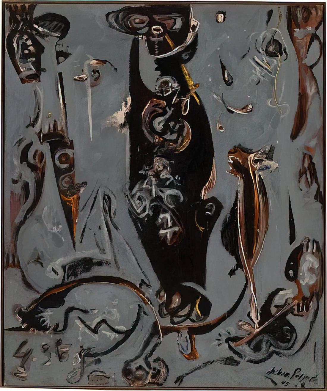 No. 5, 1948 Price: Understanding the Value of Jackson Pollock's Masterpiece - TOTEM LESSON 2 1945 by Jackson Pollock
