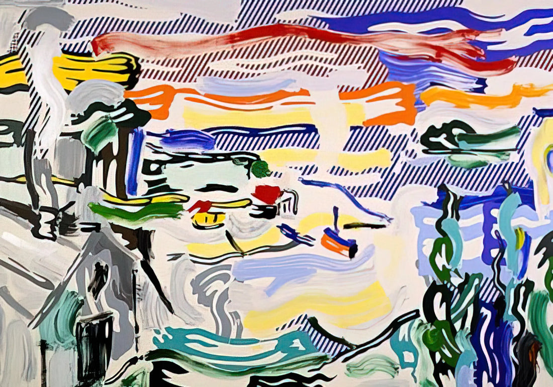 Original Roy Lichtenstein for Sale: A Collector's Guide to Authenticity and Value - COAST VILLAGE 1987 by Roy Lichtenstein