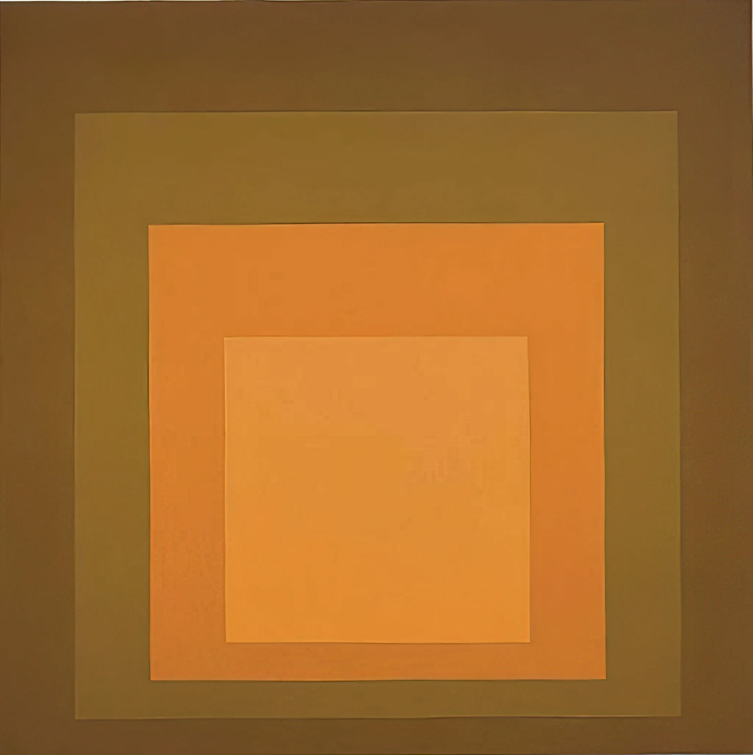 Oskar Schlemmer and the Enduring Legacy of Bauhaus - HOMAGE TO THE SQUARE AUTUMN CLIMAX 1963 by Josef Albers
