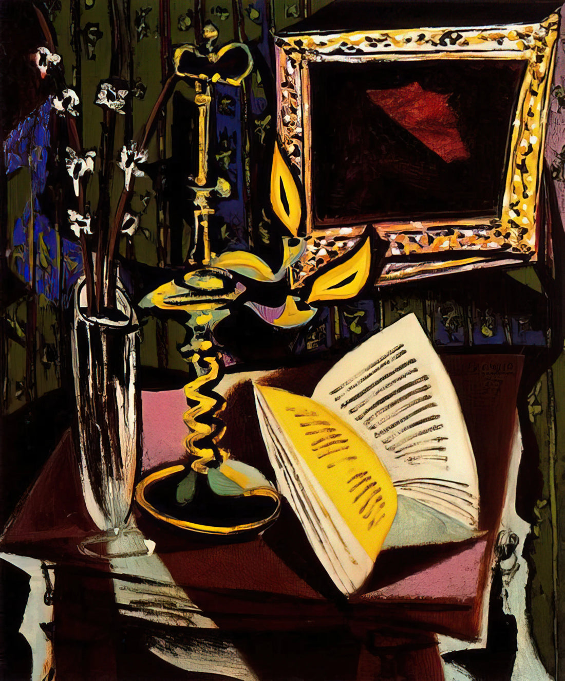 Pablo Picasso Museu: A Curator's Guide to the Artist's Legacy in Print - Still life with candlestick - 1937 by Pablo Picasso