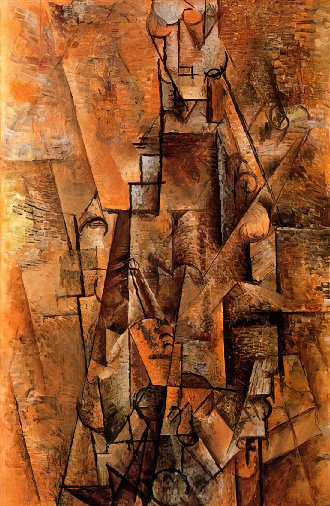 Pablo Picasso Paintings: A 30-Second Guide to Understanding His Revolutionary Art - Clarinetist - 1911 by Pablo Picasso