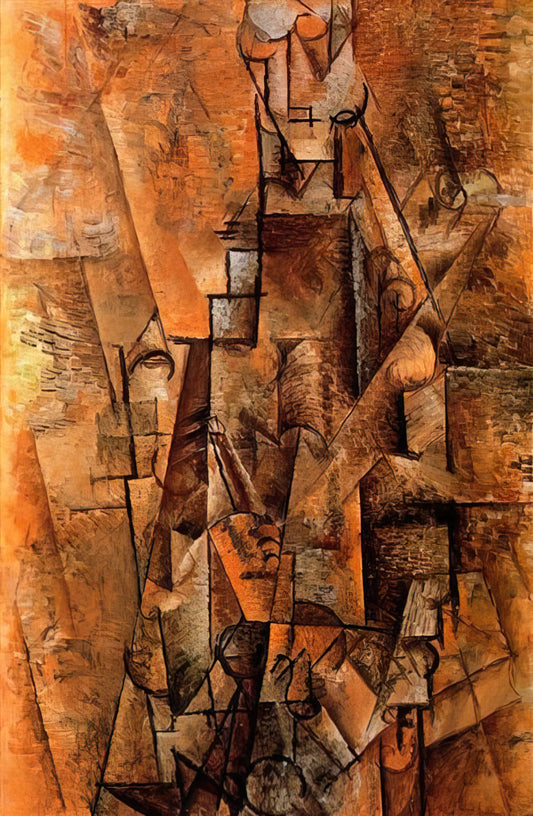 Pablo Picasso Paintings: A 30-Second Guide to Understanding His Revolutionary Art - Clarinetist - 1911 by Pablo Picasso
