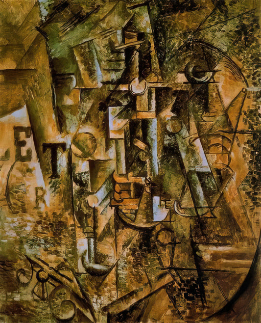 Pablo Picasso and Françoise Gilot: A Decade of Artistic and Personal Revolution - Still life with bottle of rum - 1911 by Pablo Picasso