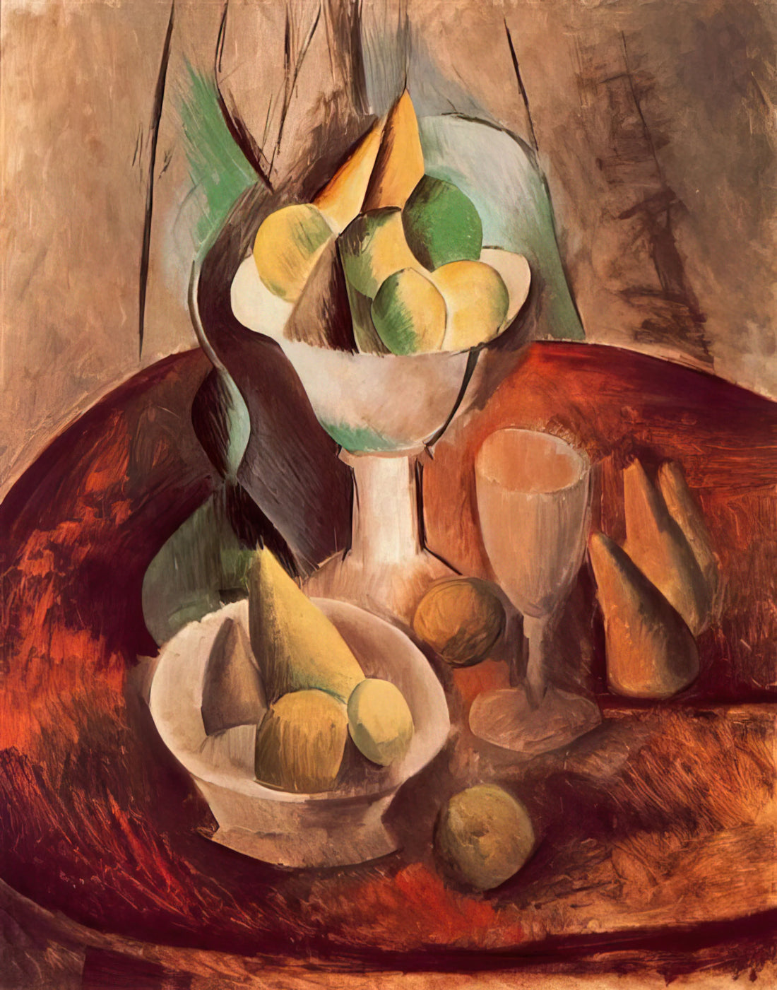 Pablo Picasso at Tate: A Curator's Guide to the Master's Works and Where to Find Museum-Quality Prints - Fruit in a Vase - 1909 by Pablo Picasso