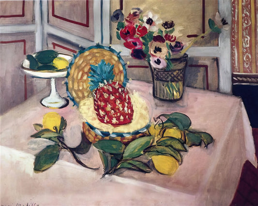 Papiers Découpés by Henri Matisse: The Revolutionary Late Work of a Master - STILL LIFE WITH PINEAPPLES 1940 by Henri Matisse