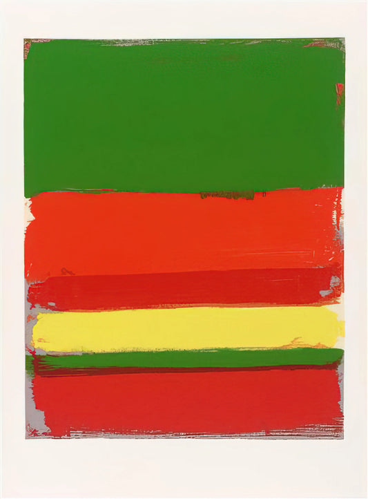 Patrick Heron Framed Canvas Print: A Guide to the Artist's Vibrant Legacy - Untitled from the Shapes of Colour - 1978 by Patrick Heron