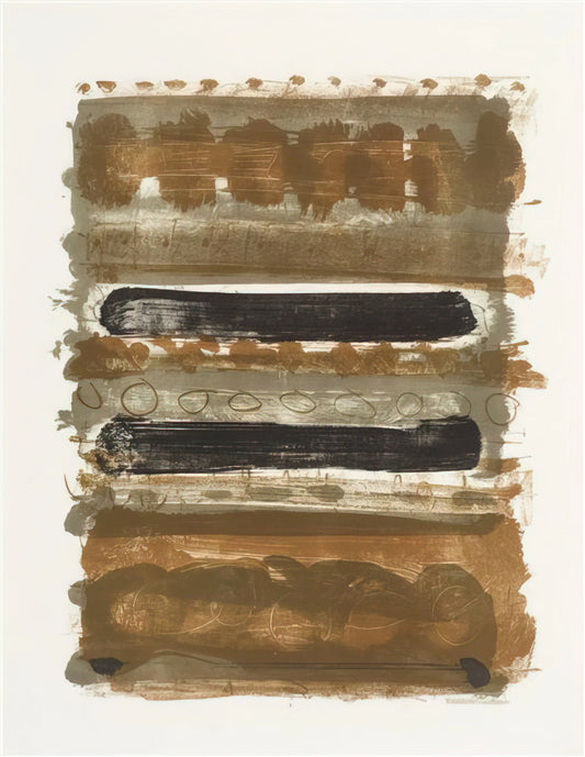 Patrick Heron Portraits: The Abstract Vision of a British Modernist Master - Grey and Brown Stripes - 1958 by Patrick Heron