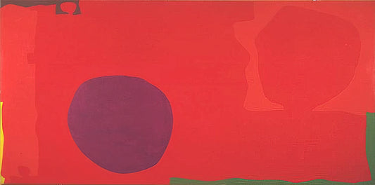 Patrick Heron Poster: A Vibrant Gateway to Modern British Abstraction - Cadmium with Violet, Scarlet, Emerald, Lemon and Venetian - 1969 by Patrick Heron