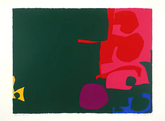 Patrick Heron: The British Abstract Painter Who Redefined Color and Space - Interlocking Scarlet and Pink in Deep Green - 1970 by Patrick Heron