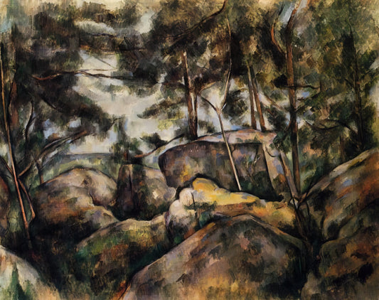 Paul Cézanne Drawing: The Foundational Practice Behind the Father of Modern Art - Rocks at Fountainebleau by Paul Cézanne