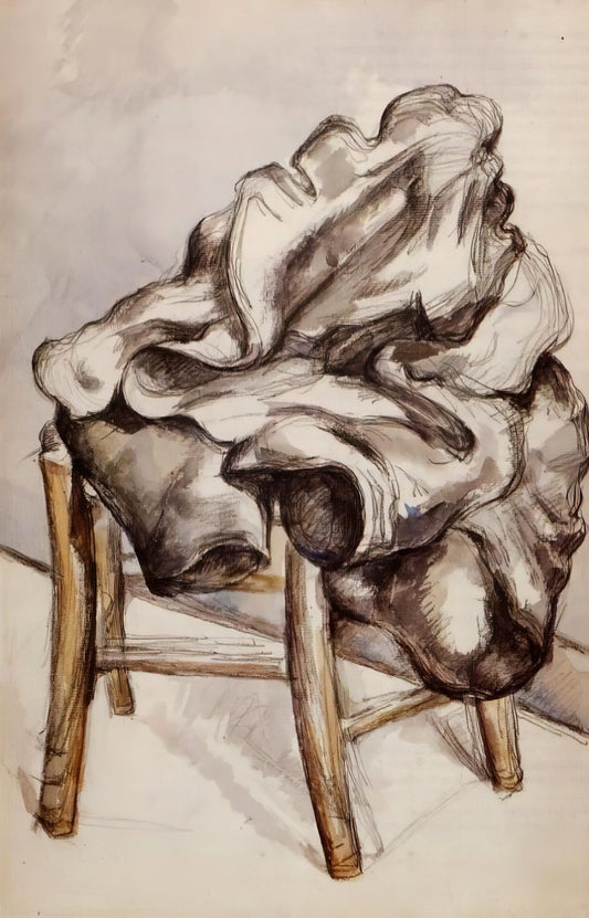 Paul Cézanne Sous Bois: A Masterpiece of Forest Interiors and Modernist Vision - Jacket on a Chair by Paul Cézanne