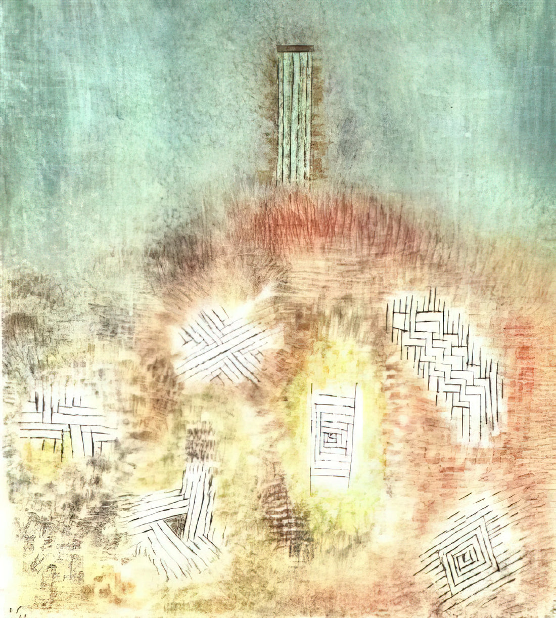 Paul Klee Angelus Novus Poster: Decoding the Angel of History - THE COLUMN 1926 by Paul Klee
