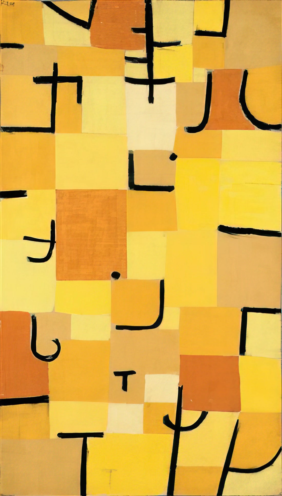 Paul Klee Early Life: The Formative Years of a Modern Master - CHARACTERS IN YELLOW 1937 by Paul Klee