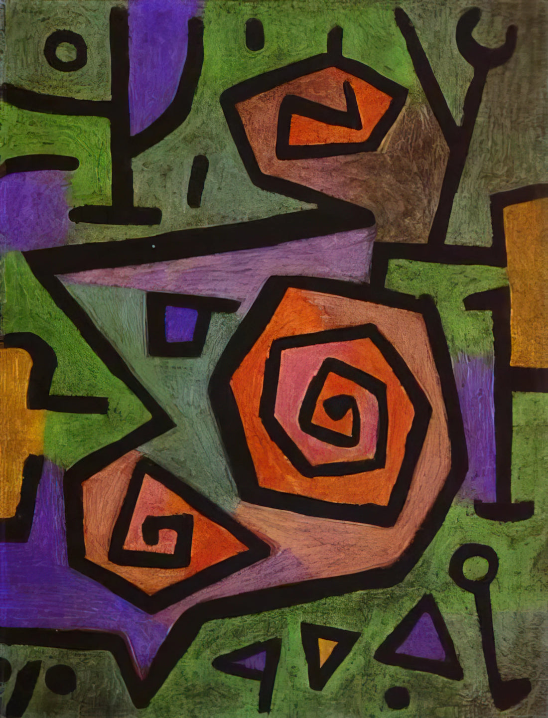 Paul Klee at the Museum of Modern Art: A Curator's Guide to His Legacy and Prints - HEROIC ROSES 1938 by Paul Klee