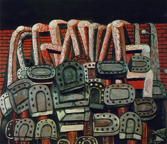 Philip Guston Artwork: A Journey from Abstract Expressionism to Figurative Provocation - ANCIENT WALL by Philip Guston