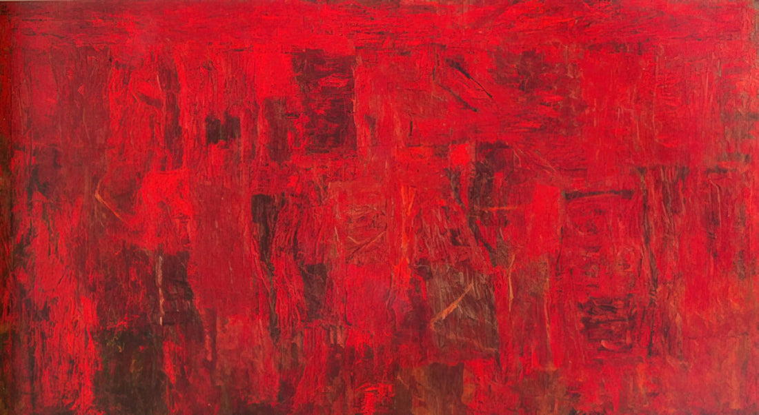 Philip Guston Works: A Journey Through the Provocative Vision of an American Master - RED PAINTING 1950 by Philip Guston