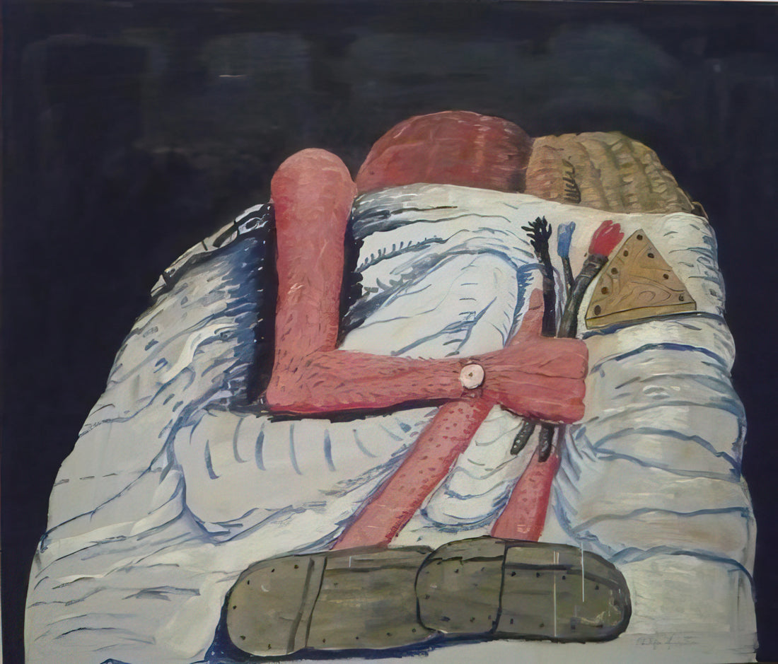 Philip Guston in the Studio: The Evolution of an American Master - COUPLE IN BED by Philip Guston