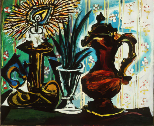 Picasso Lithograph Dove: The Master's Symbol of Peace and Artistic Innovation - Still life with candle by Pablo Picasso
