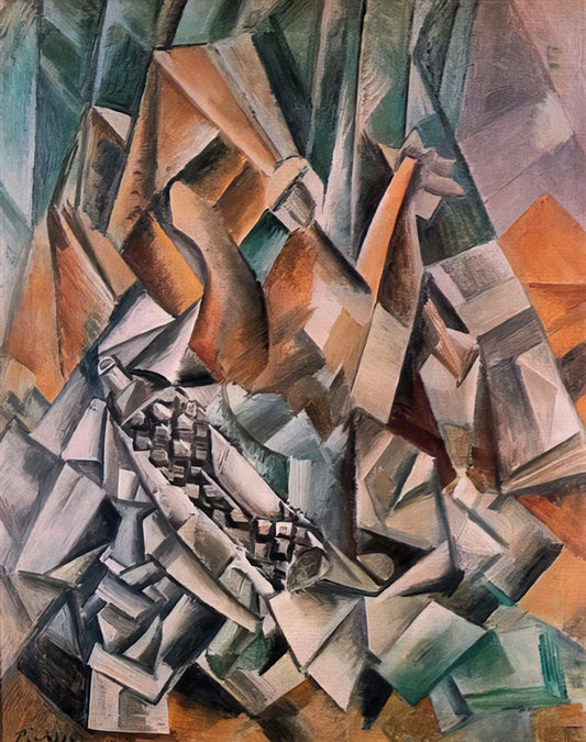 Picasso Masterpiece: A Curator's Guide to Understanding and Collecting His Defining Works - Still life with bottle of Anis del Mono - 1909 by Pablo Picasso