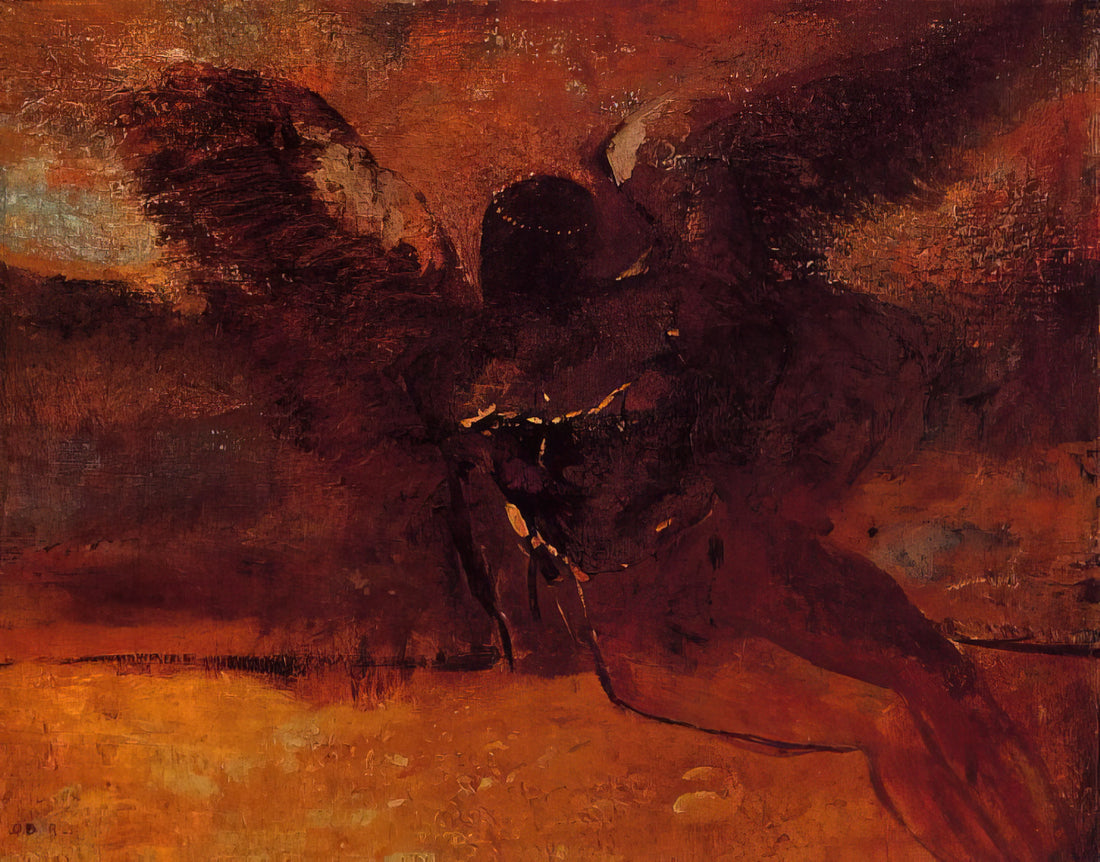 Picasso Maya: A Portrait of Innocence and Artistic Evolution - The Fall of Icarus - 1958 by Pablo Picasso