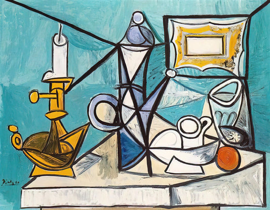 Picasso Sketches Prints: The Intimate Genius Behind the Masterpieces - Still life with lamp - 1944 by Pablo Picasso